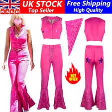 Barbie Princess Costume Girls Kids Pink Fancy Dress up Cosplay Party Outfit Gift