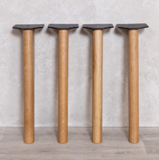 SET OF 4 OAK TAPERED TABLE