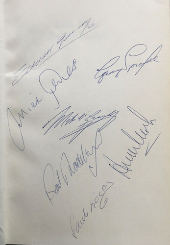 Multi hand signed leeds united - hand,