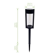  Wyatt Solar Powered Black LED