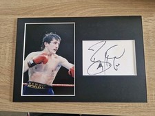 Barry Mcguigan Signed 12x8 Boxing Presentation, Sport *COA*