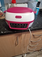 Tefal KD801840 Cake Factory Baking Machine with Silicone Moulds - White/Pink