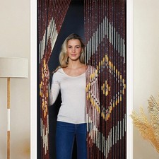 Bamboo Beaded Door Curtain
