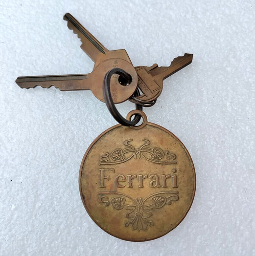 Vintage ferrari key fob brass - ferrari,
