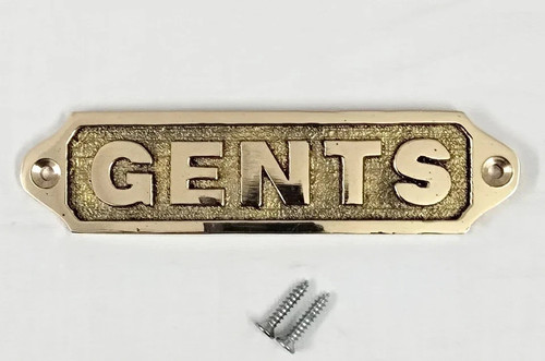 Personalised brass gents - brass,