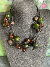 Chunky Bead Layer Collar Necklace