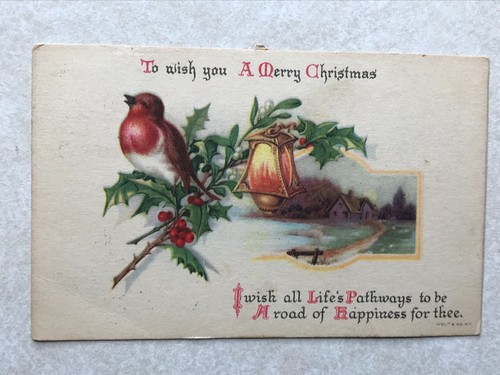 P1438 vintage postcard wish - p1438, to