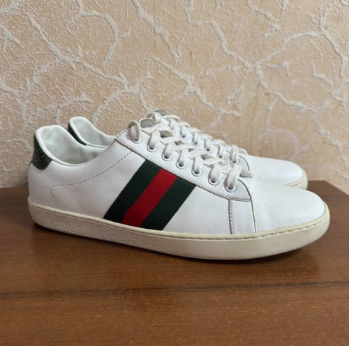 Gucci white ace leather - gucci,