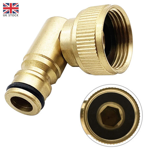 Brass swivel elbow water - elbow, fed