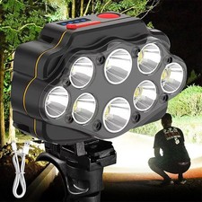 Powerful Rechargeable LED Bike Light USB MTB Waterproof Cycle Front Headlight UK