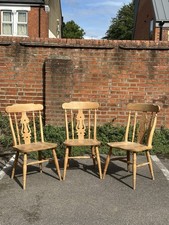 Large Old Farmhouse  Fiddleback  Chair Solid Beech