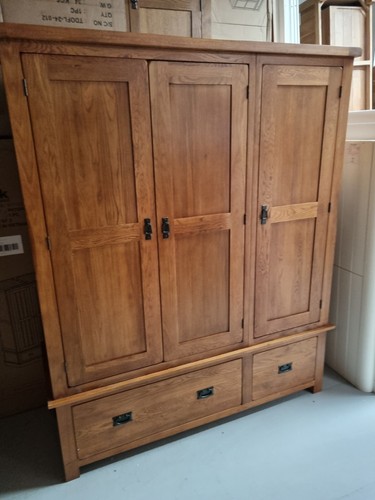 Oakfurnitureland rustic triple - oakfurnitureland,