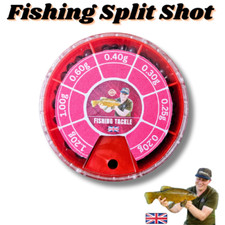 Fishing Split Shots 6 Way Weight Leads AAA BB No1 No4 Coarse Carp Fishing 70 GR
