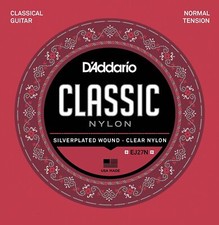 D'Addario EJ27H Student Nylon Classical Guitar Strings, Hard Tension