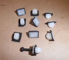 10x TRIM FIXING CLIPS FOR SELF TAPPING SCREWS DOOR SILL ETC AUSTIN ROVER KIT CAR
