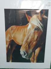 Horse Print By Sally Lancaster "Waiting" Print Number 5 Of 100 Limited Edition 