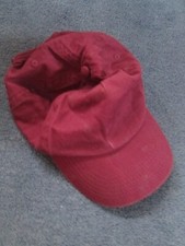 School uniform cap, burgundy colour, junior school age, adjustable sizing, used