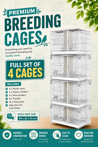 Stack breeding cages - 4, for