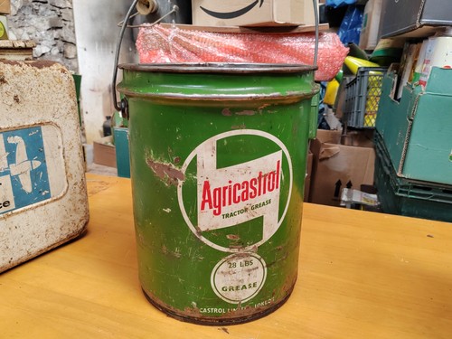 Vintage grease tin large - vintage,