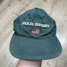 Polo Sport Ralph Lauren Cap Hat, Green Faded Vintage, Spell Out, Lo Life