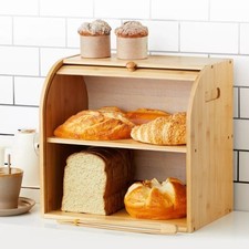 Bread Bin 2 Tiers Double Layer