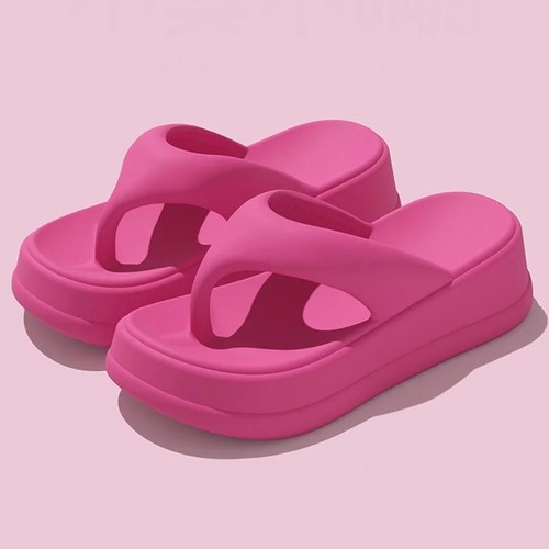 Women hot pink - wedge, flip
