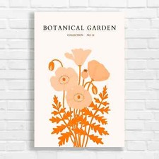 Botanical Garden Floral Orange