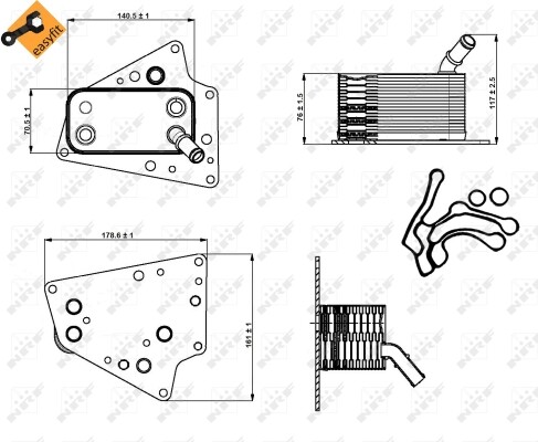 Nrf 31258 oil cooler - nrf,