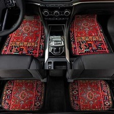 4Pcs Bohemian Car Floor Mats