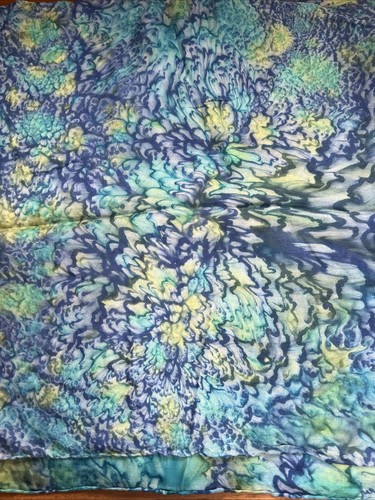 Ladies tie dyed silk scarf
