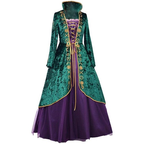 Medieval green velvet - green,