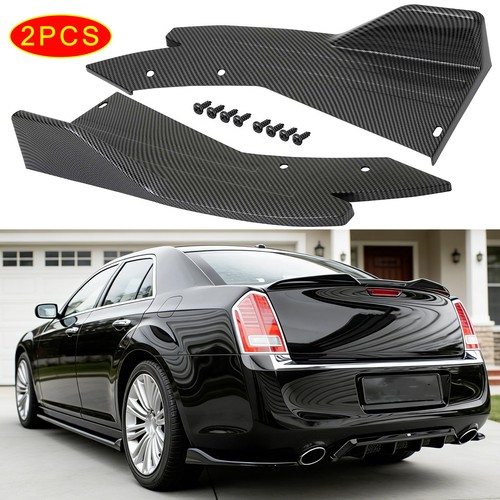 Carbon rear bumper lips - carbon,