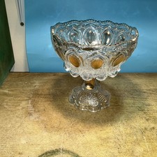 vintage glass fruit bowl / Trifle Bowl 