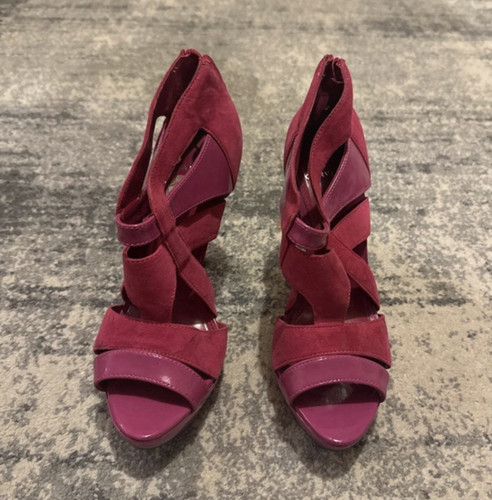 Carvela pink suede strappy - carvela,