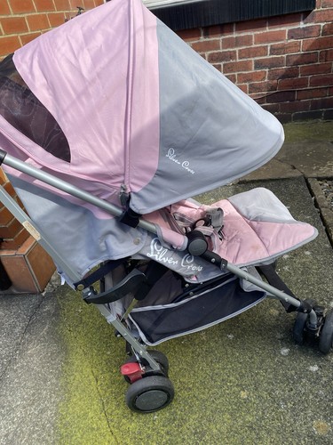 Silver cross pink grey - /,