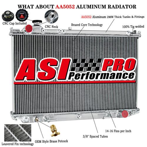 Rows radiator for lexus - for,
