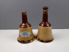 2 x Wade Bells Old Scotch Whisky Ceramic Empty Decanters - 25 cm