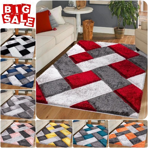New modern shaggy soft rug - modern,