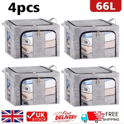 4pcs 66l folding storage - 4pcs,
