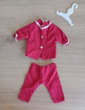 Vintage Pedigree Sindy Doll Frosty Nights Red Flannelette Pyjama Set Circa 1960s