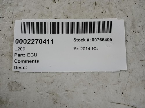 Mn171302 ecu l200 mitsubishi - l200,