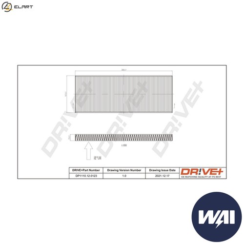 Filter cabin air - filter,
