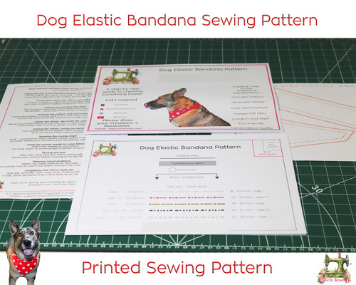 Elastic dog bandana sewing - dog,
