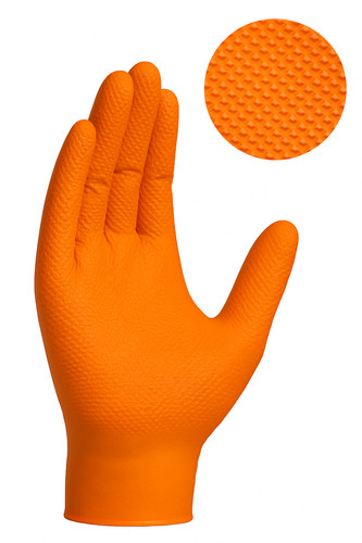 100 box orange nitrile - 100,