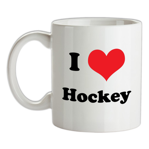 Love hockey mug equipment - hockey,