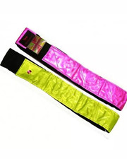 Equisafety EN1150 Hi-Vis Flourescent Reflective Hatband One Size Yellow/Pink