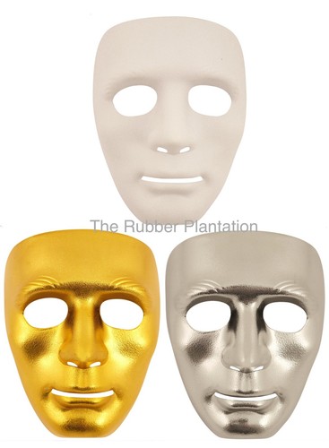 Plain mime masks robot dance - plain,