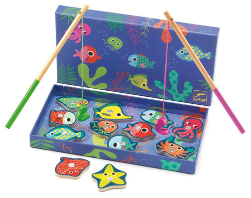 Djeco wooden magnetic fishing - djeco,