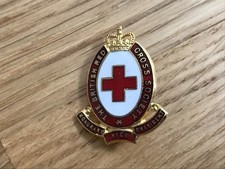 nice old british red cross honorary  vice president enamel badge in good shape
