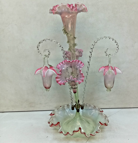 Antique pink vaseline glass - vaseline,